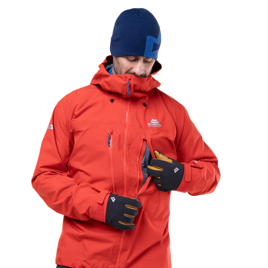 Mountain Equipment Tupilak Men's Jacket Outdoor Action Chili Red- Chest Pocket