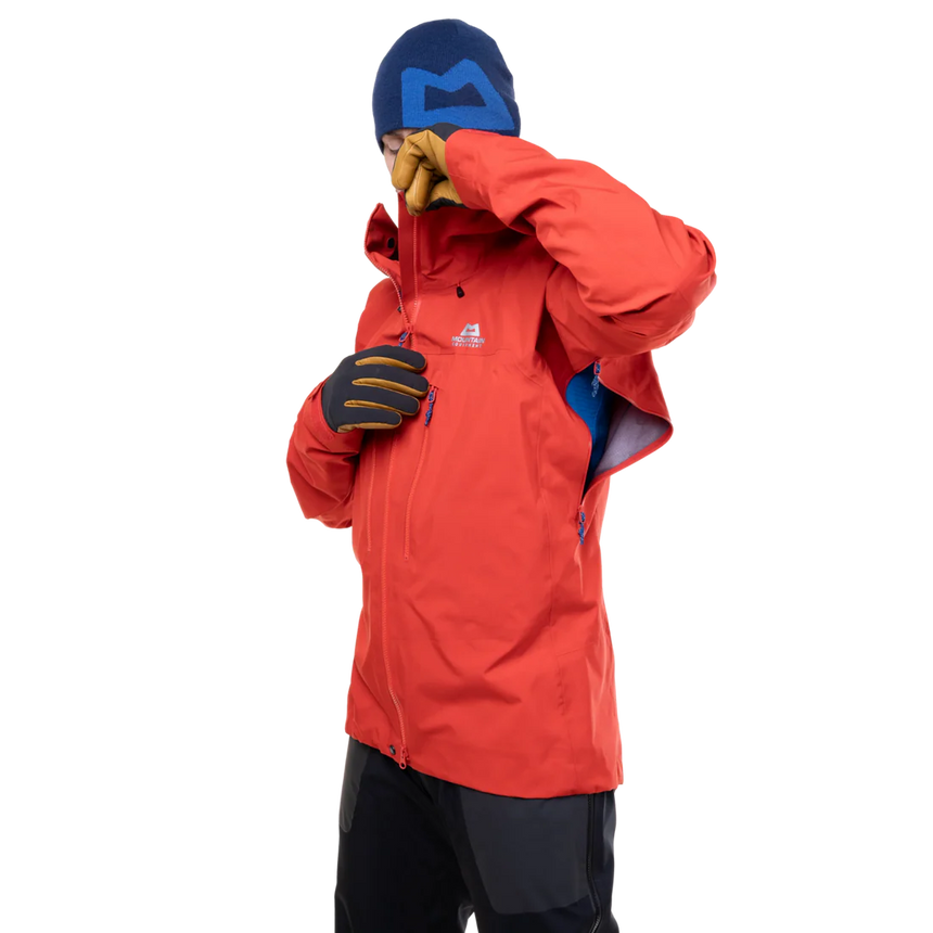 Mountain Equipment Tupilak Men's Jacket Outdoor Action Chili Red- Underarm Pit Zip