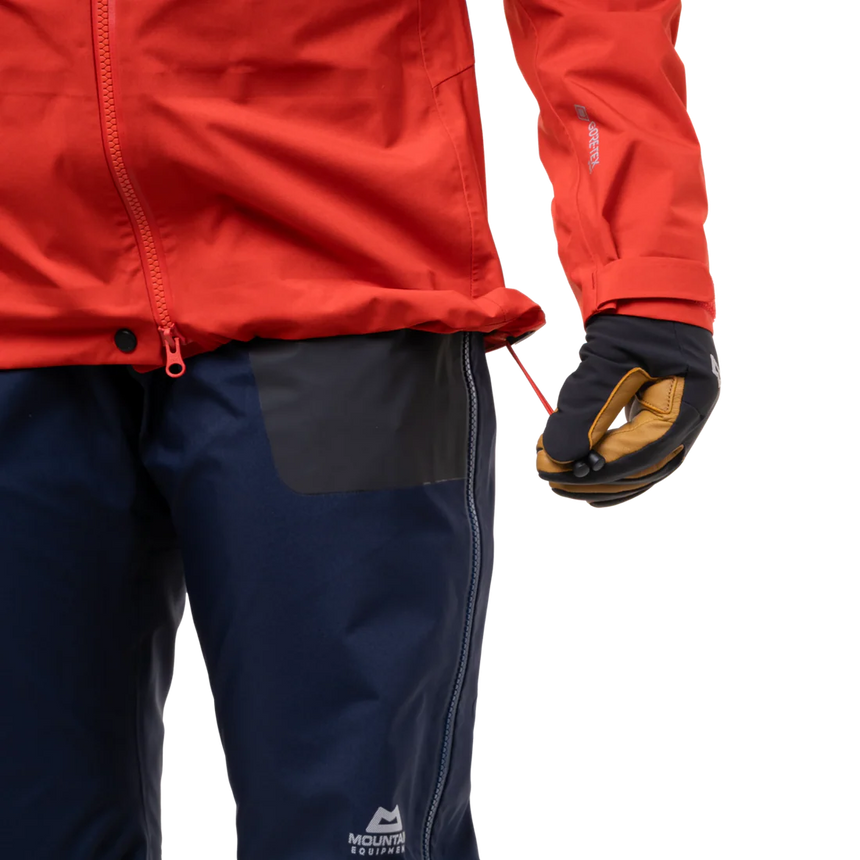 Mountain Equipment Tupilak Women's GORE-TEX Jacket Outdoor Action Chili Red- Hem Drawcord