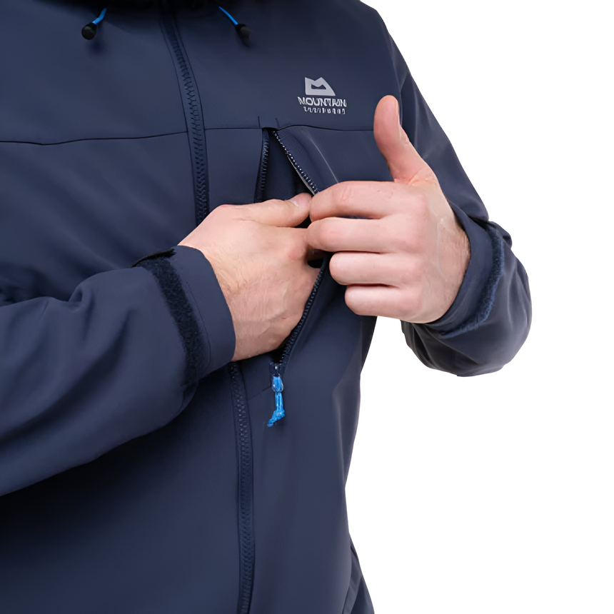 Mountain Equipment Vulcan Men's Jacket Outdoor Action Cosmos- Chest Pocket