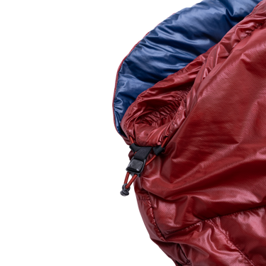 Mountain Equipment Xenith I (5°C) Outdoor Action Merlot- Integrated Neck Collar