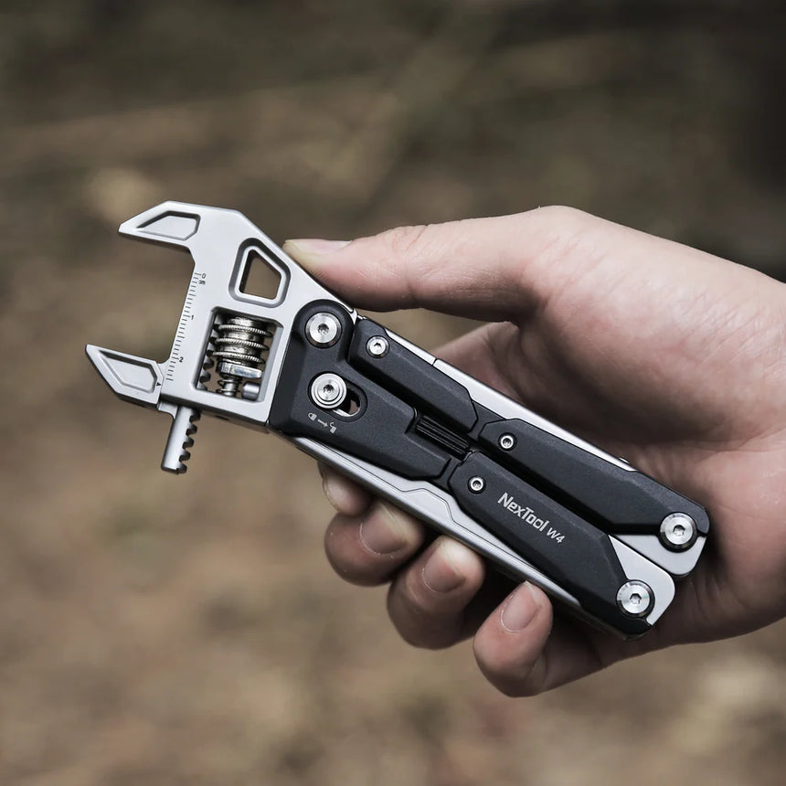 Nextool Adjustable Wrench W4 Thickened Adjusting Knob - Smooth Continuous Workflow Without Resetting Grip
