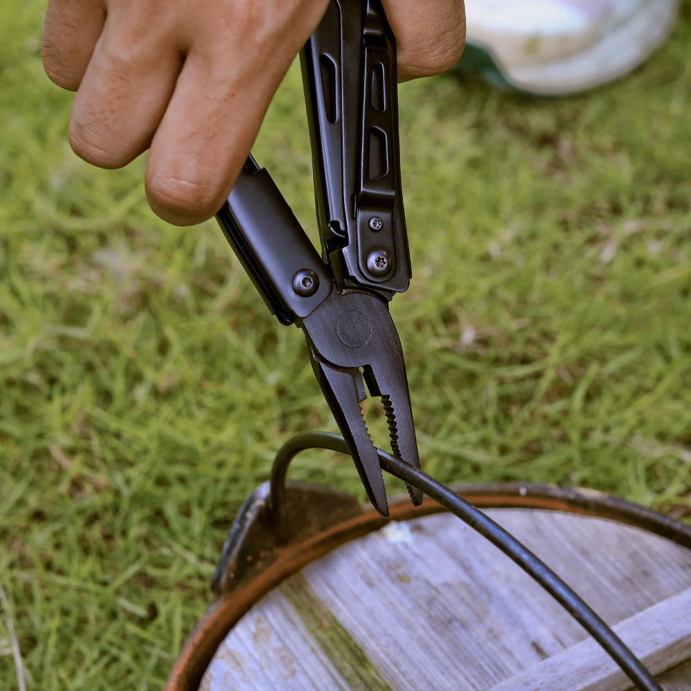 Nextool Black Knight Pliers - Needle-Nose and Regular Pliers with Wire and Hard-Wire Cutters