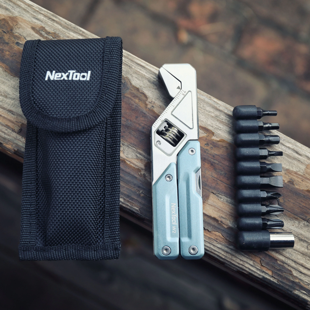Nextool Light Wrench W2 9-in-1 Screwdriver Bit Set - PH1, PH2, PH3, #3, #5, #7, H3, H4, H5