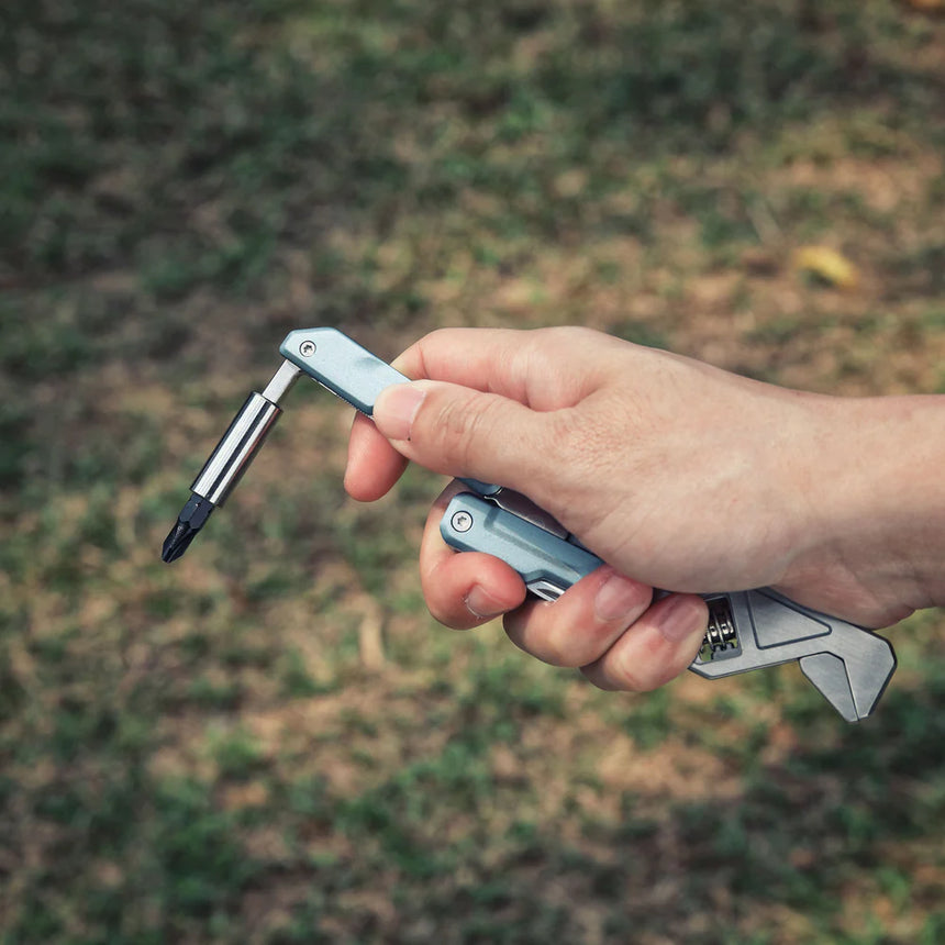Nextool Light Wrench W2 Phillips Screwdriver Detail - Quick Bit Changes for On-the-Go Repairs