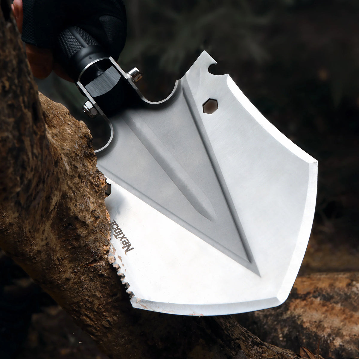 Nextool Multi Functional Shovel Large Shield-Style Blade - 158mm × 200mm Blade Handles 1.8-Tonne Vehicle Weight