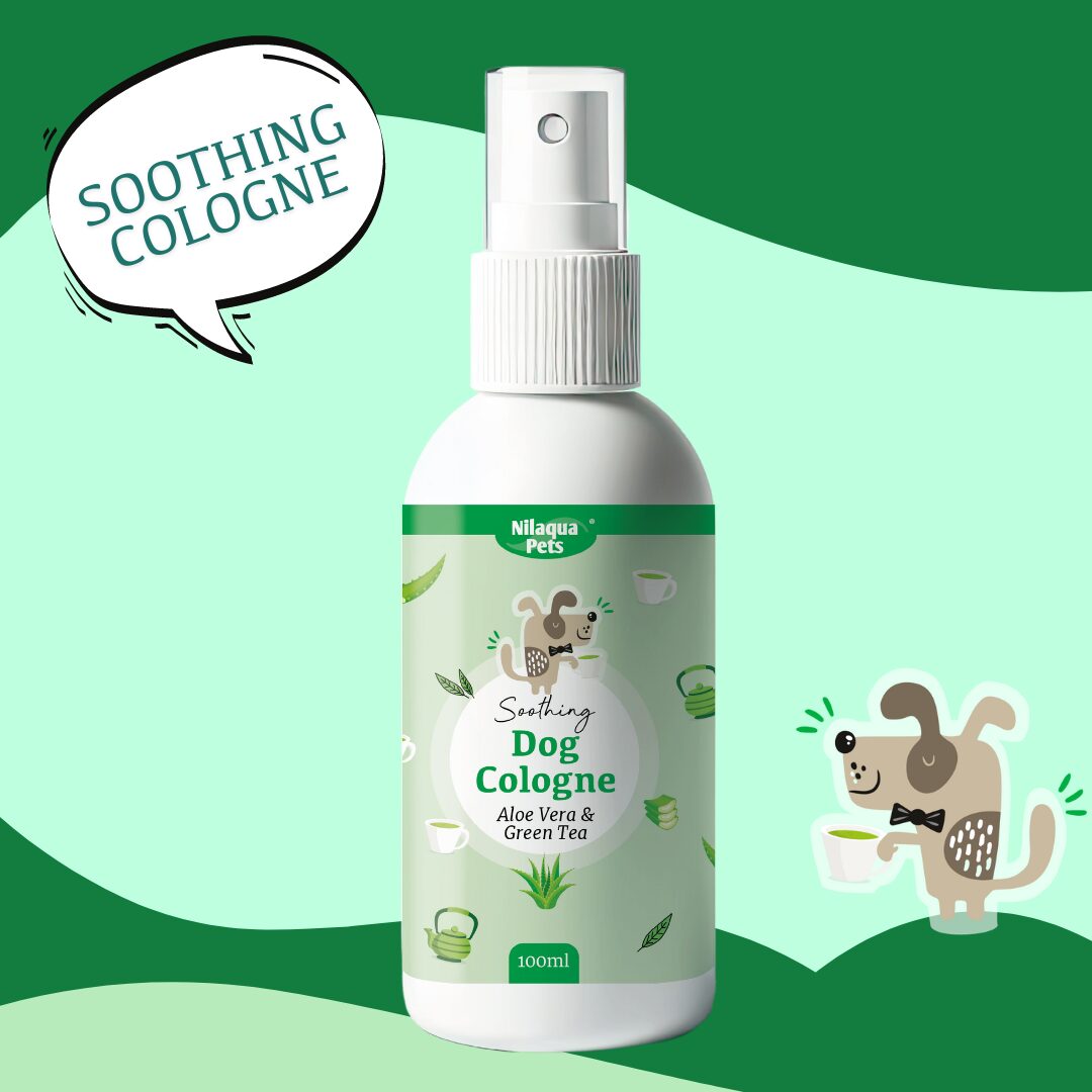 Nilaqua Pets Aloe Vera & Green Tea Dog Cologne Outdoor Action