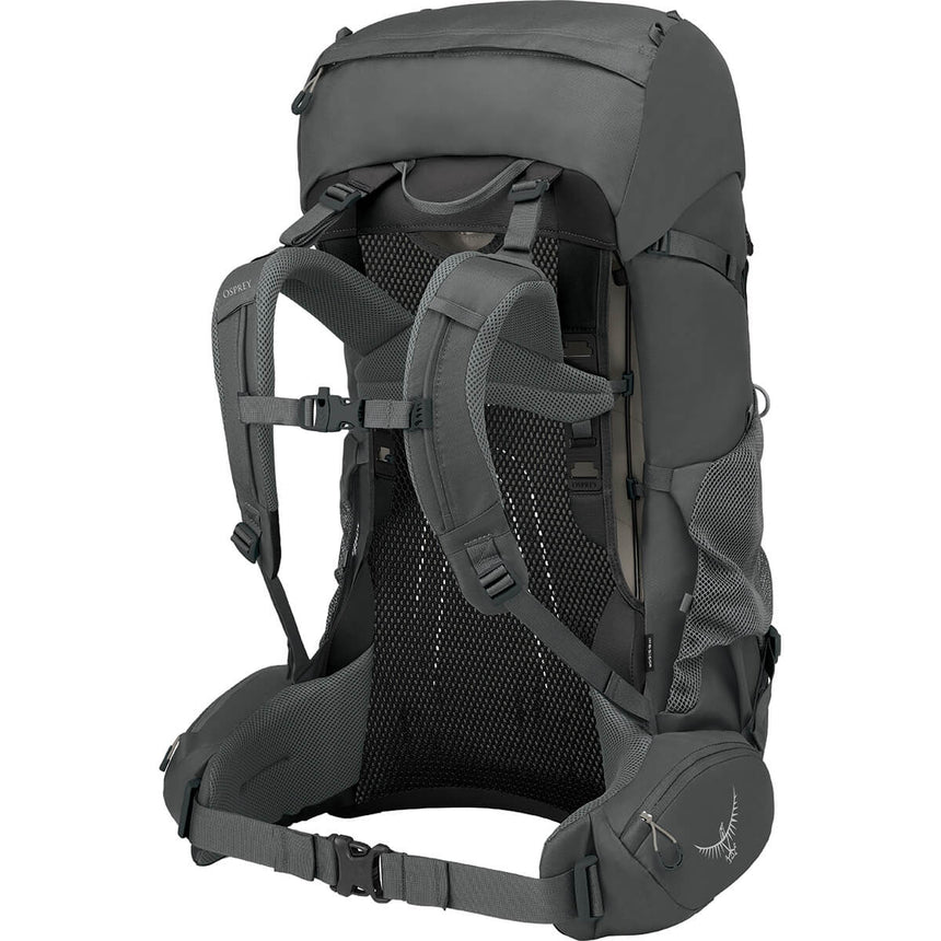 Osprey Renn 65 Women's Backpack Dark Charcoal/Gray Wolf Back Angle