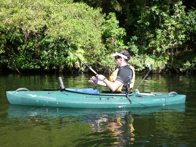 Mission Line 280 Kayak Rainforest Green - River Image