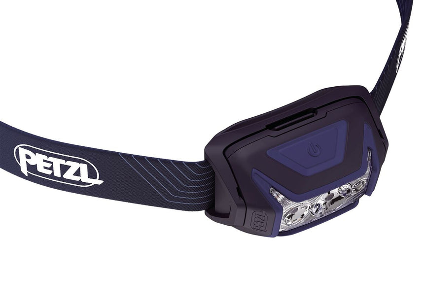 Petzl Actik® Headlamp Blue - Top Power Button