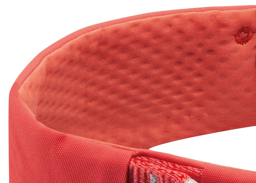 Petzl Luna Women's Harness Red - Back Fabric Close Up