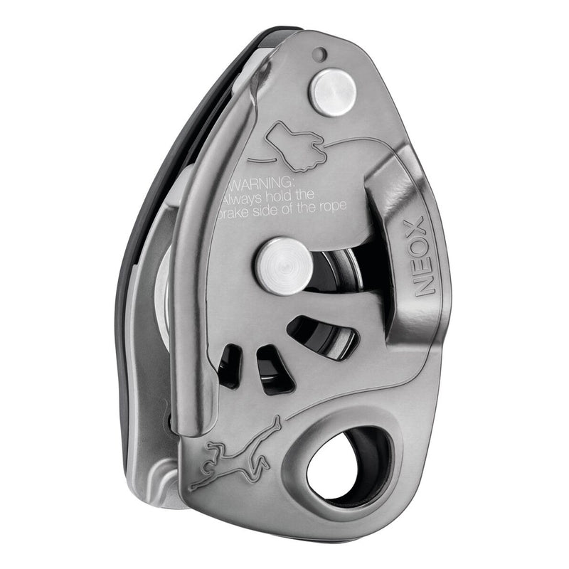 Petzl Neox Belay Device Light Grey - Front