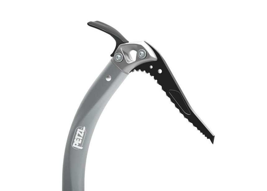 Petzl Quark With Adze Ice Tool - Steel Spike Front Angle