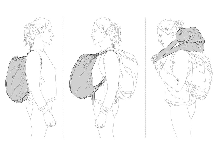 Petzl Split Rope Bag - Adjustable shoulder straps