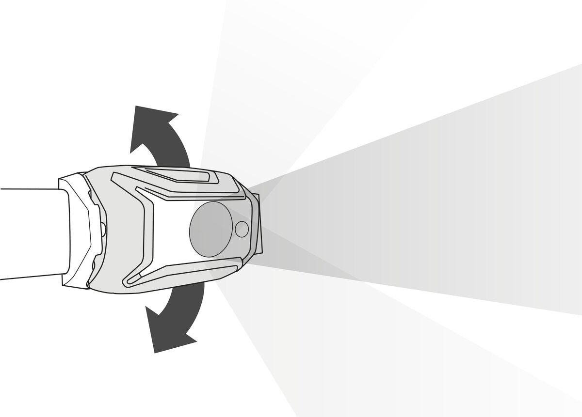 Petzl Tikka® Core Headlamp - Plate lets you tilt the lamp up or down with ease