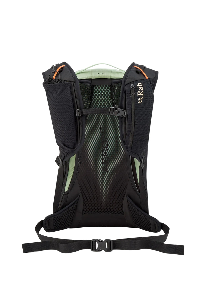 Rab Airox 18L Day Pack in Fig Green/Black - Back System Detail