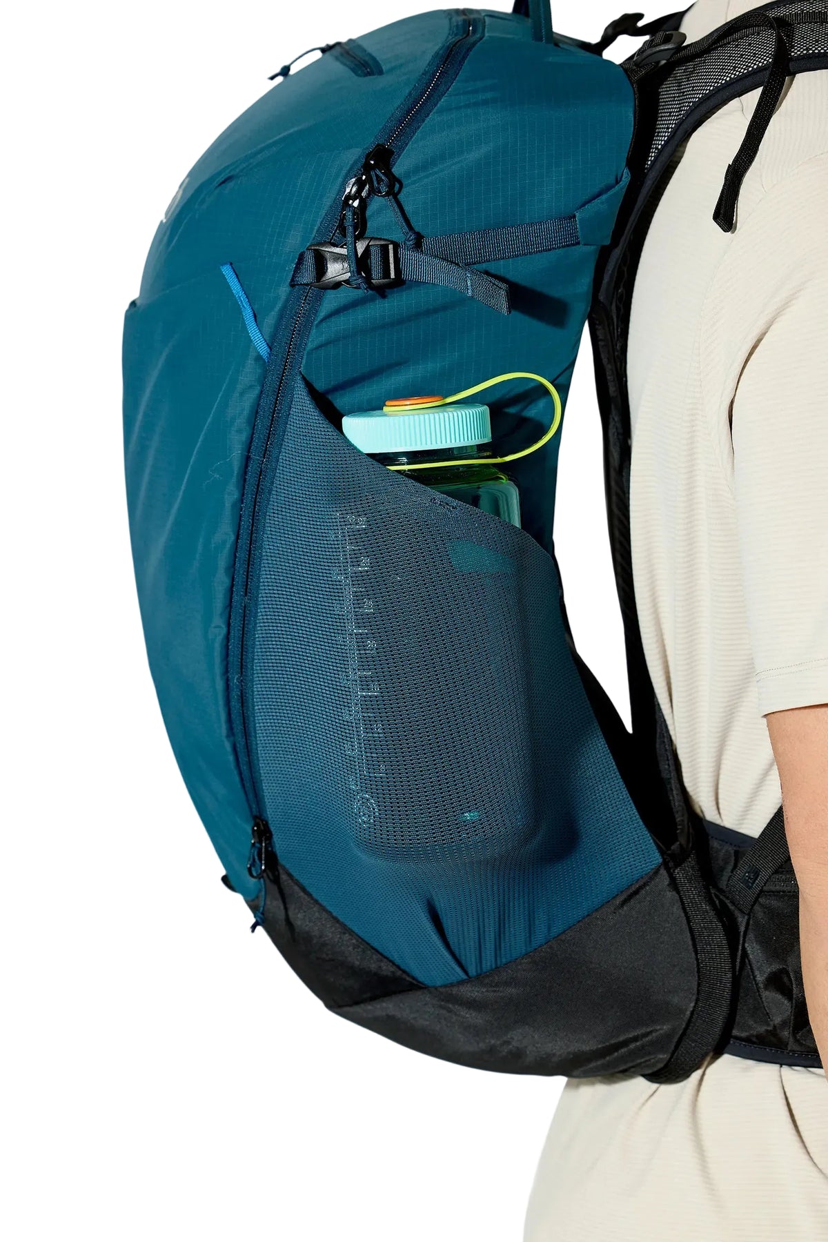Rab Airox 24L Day Pack in Tempest Blue - Hipbelt Adjustment Detail