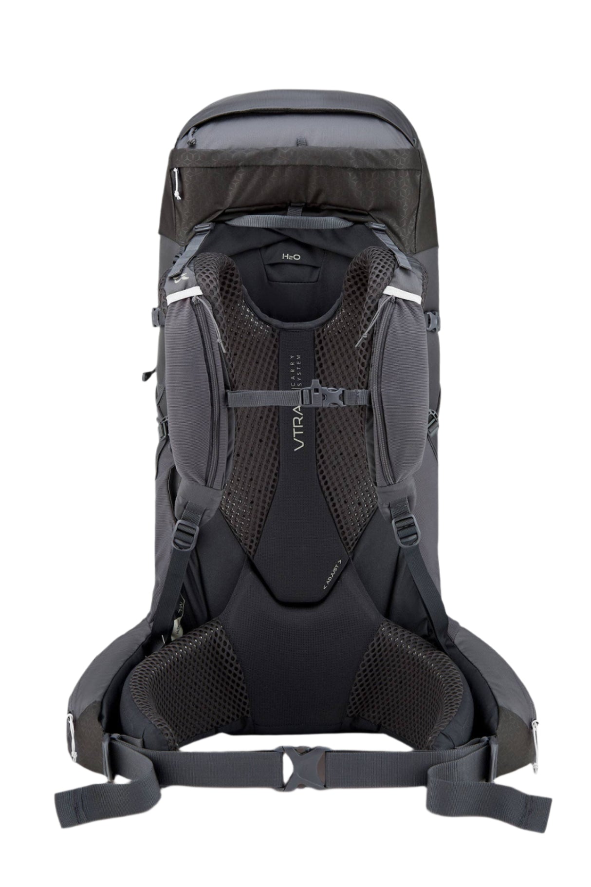 Rab Exion 55L Hiking Pack in Anthracite/Graphene - Back View