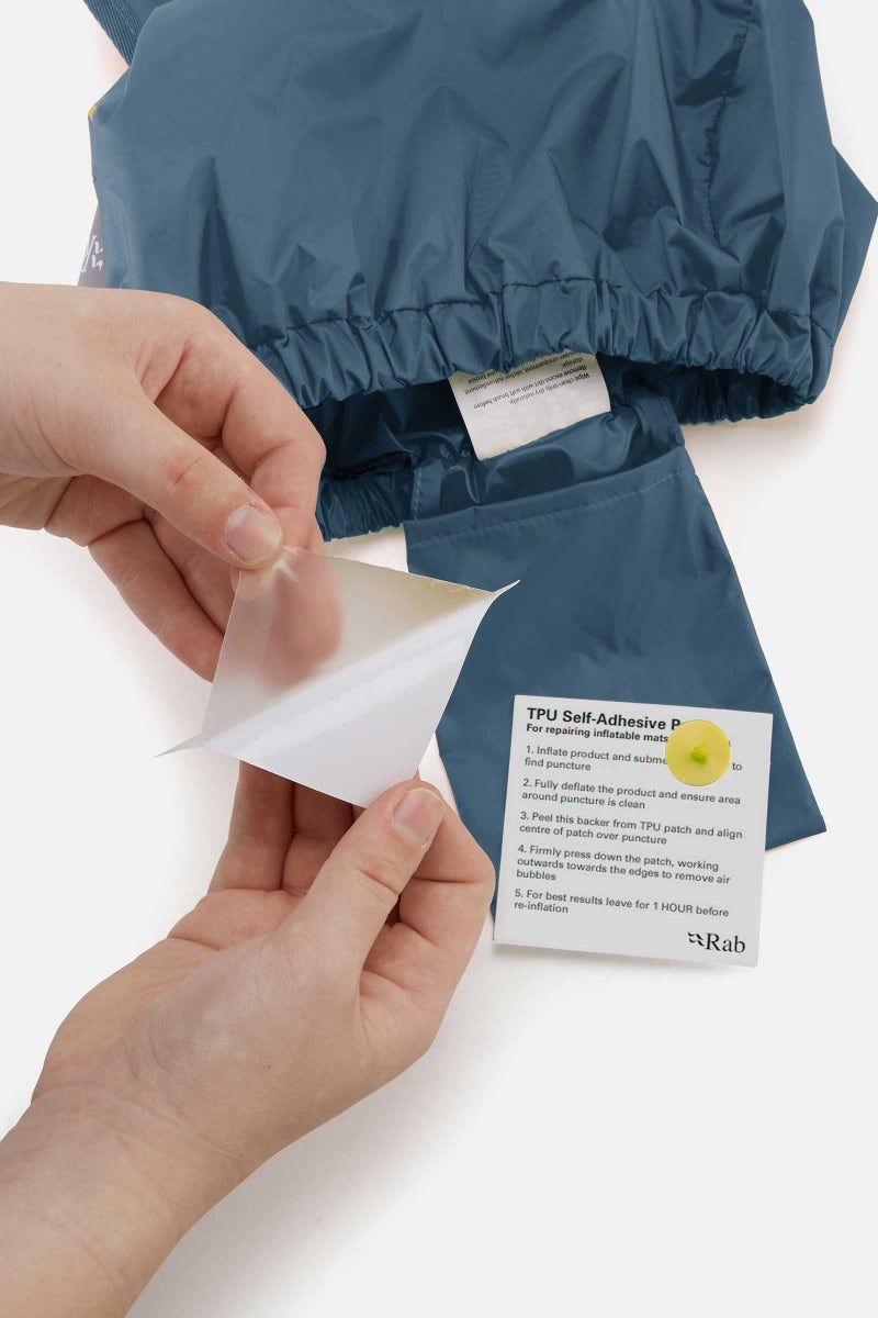 Rab Exosphere 3.5 Self-Inflating Sleep Mat in Orion Blue - repair kit detail