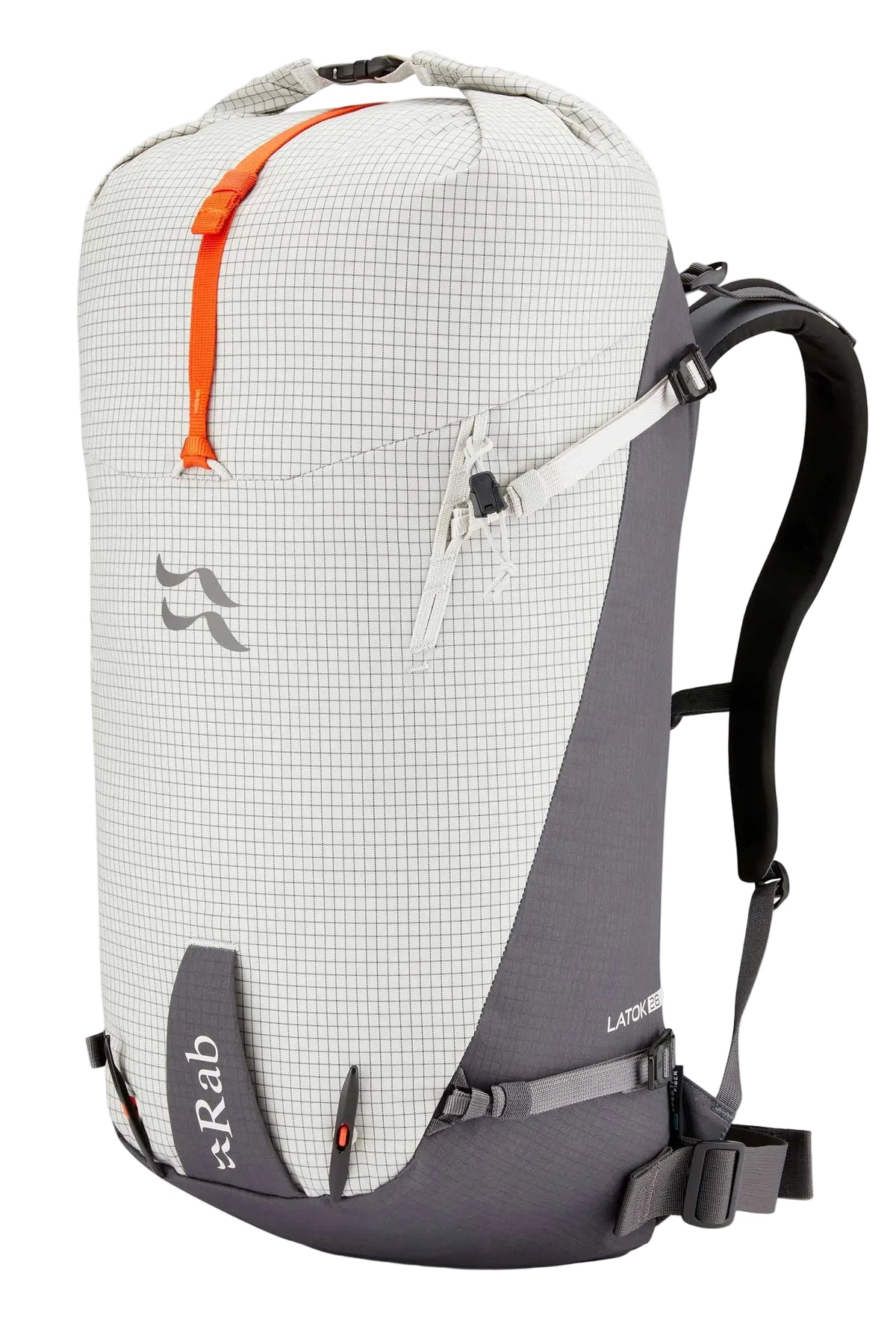 Rab Latok 28L Mountain Pack in Pewter - Front View