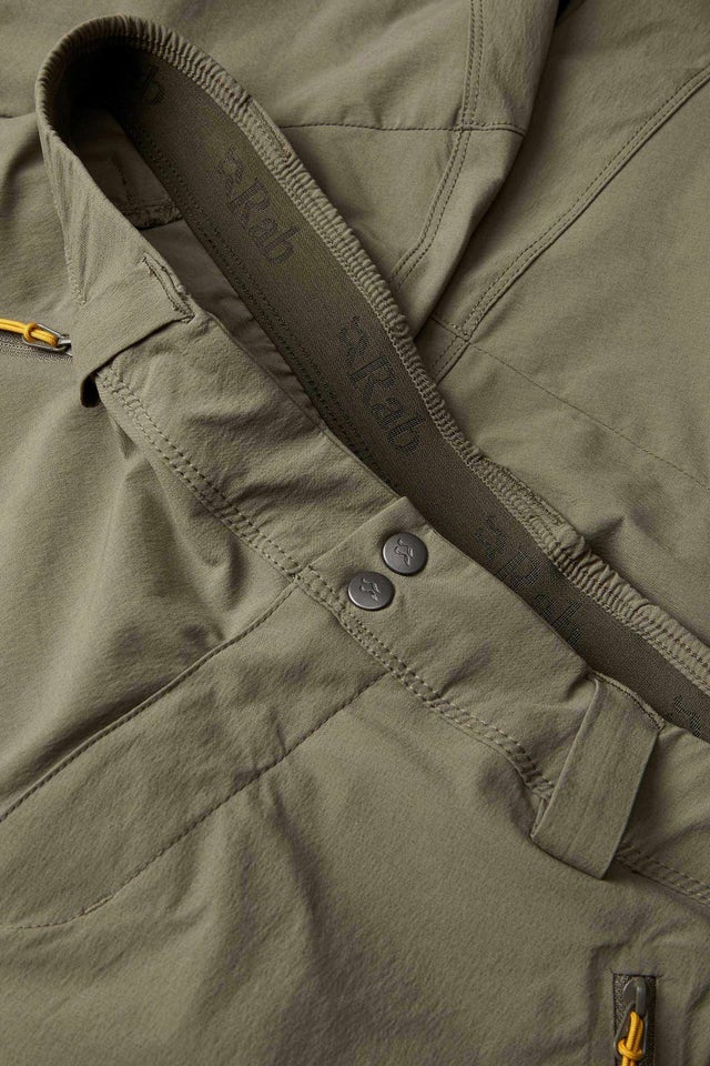 Rab Men's Ascendor Light Pants in Light Khaki - Knee Detail