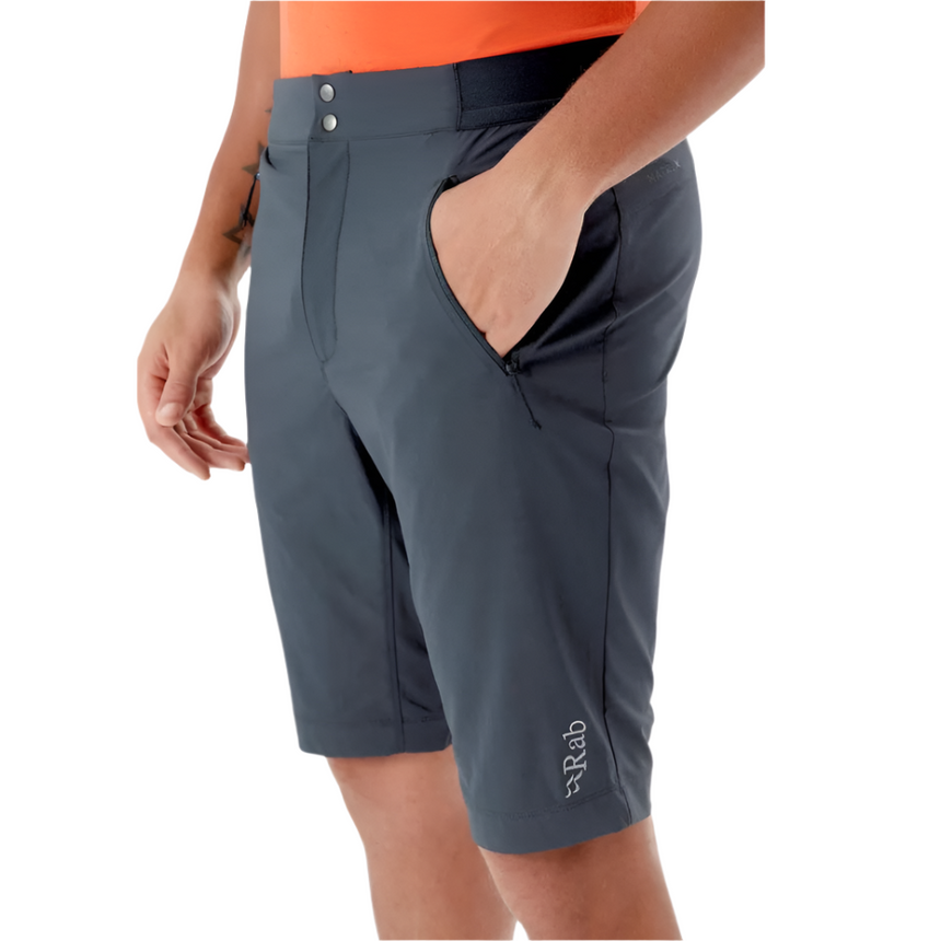 Rab Men's Ascendor Light Shorts in Beluga - Pocket Detail