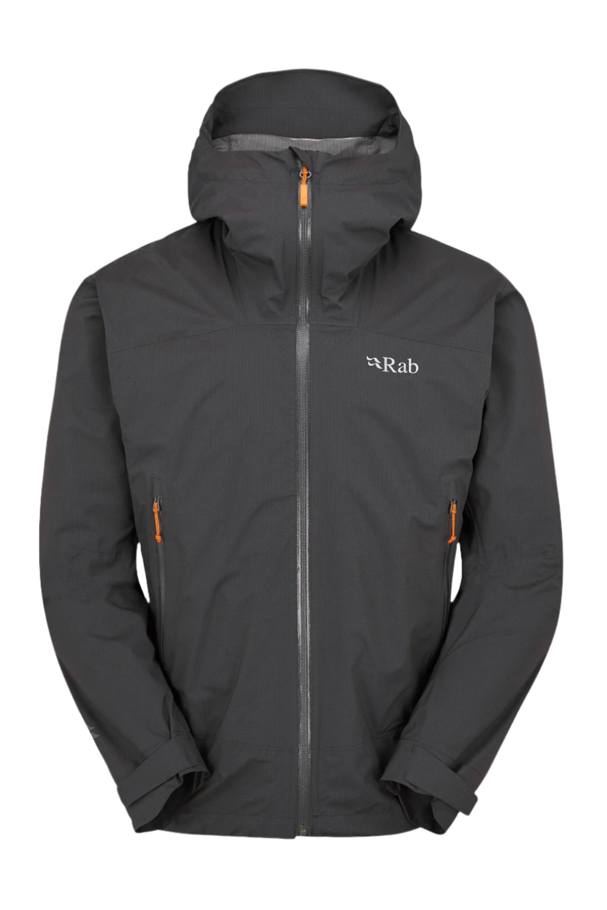 Rab Men's Downpour Light Waterproof Jacket in Anthracite - front