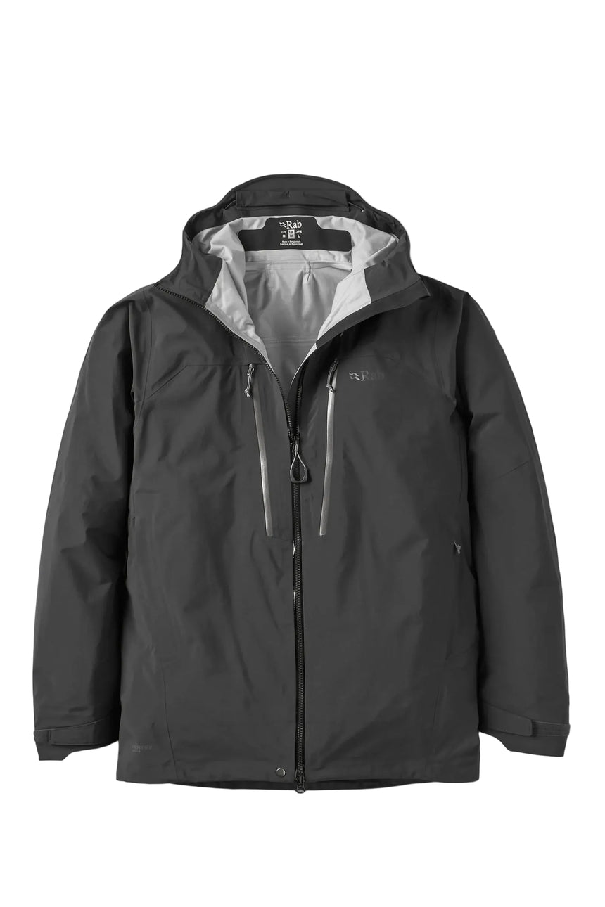 Rab Men's Firewall Guide Waterproof Jacket in Black - front