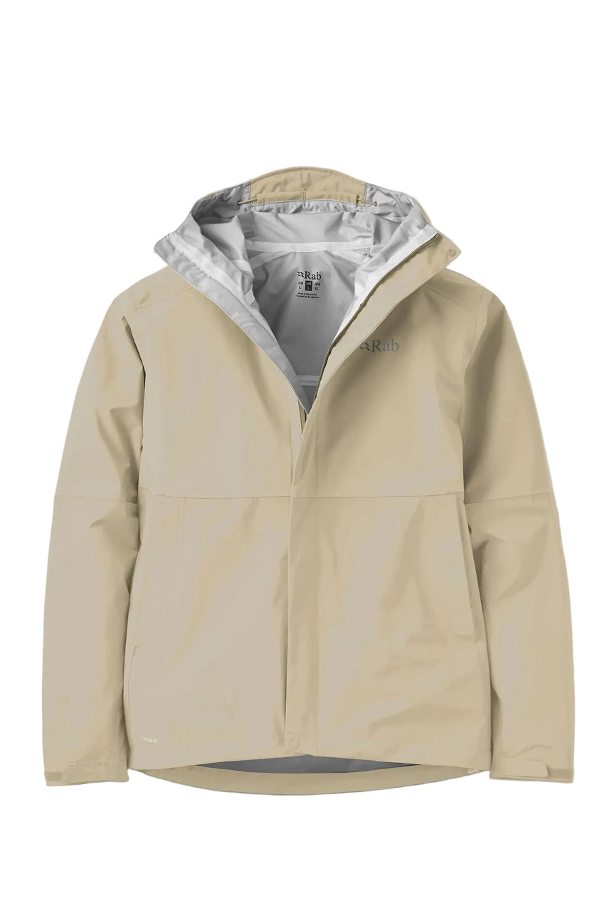 Rab Men's Firewall Waterproof Jacket in Dark Pebble - front