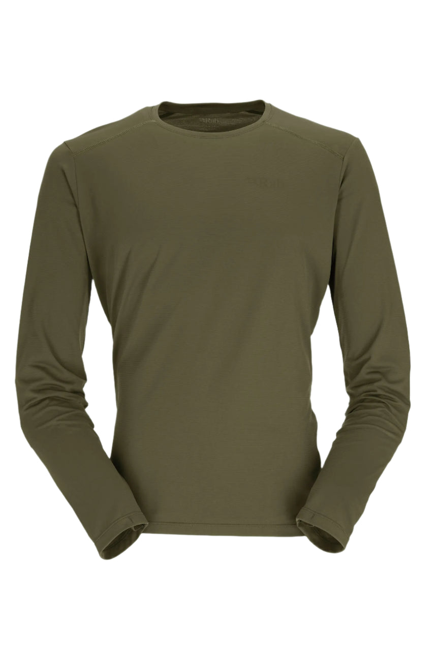 Rab Men's Force LS Tee in Olive - front
