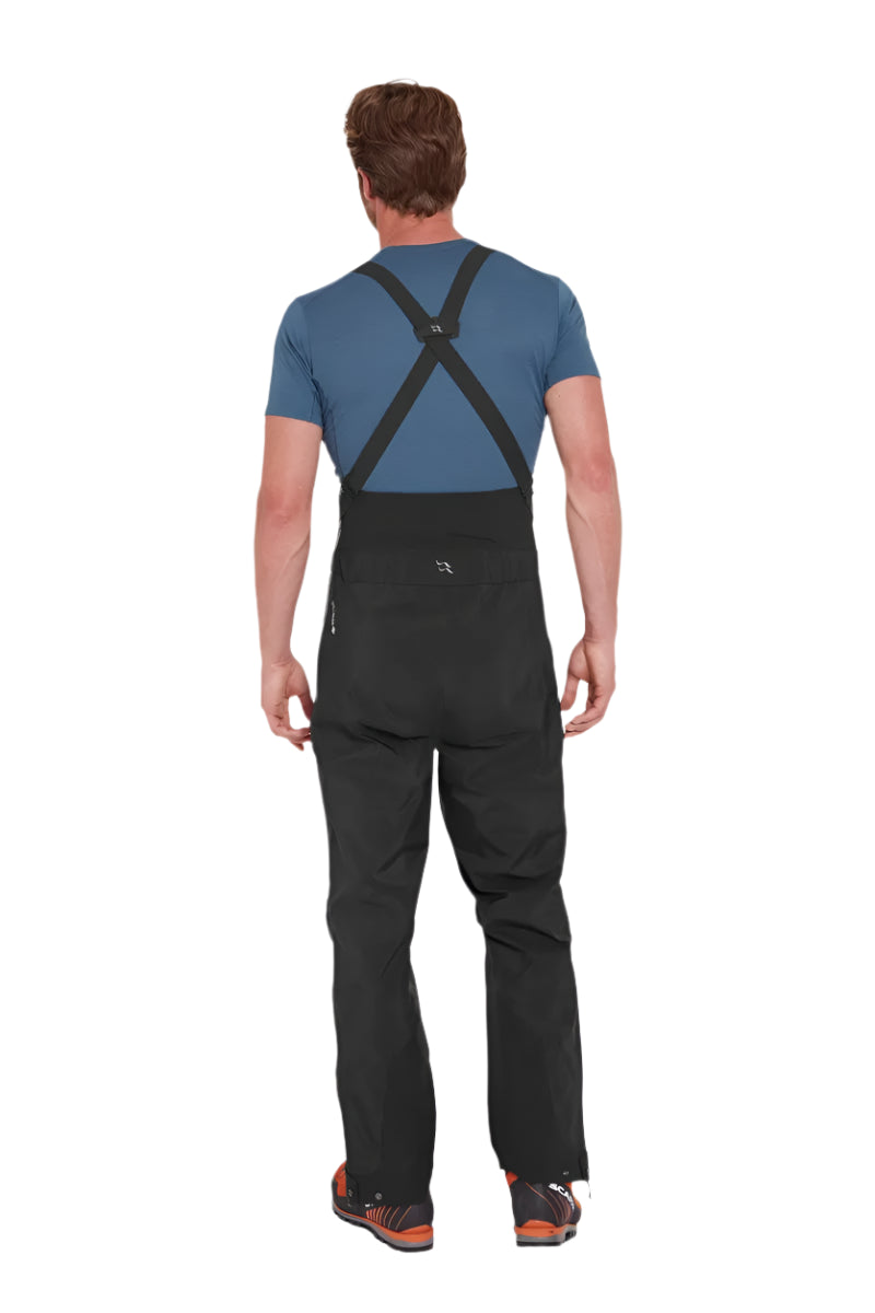 Rab Men's Latok GORE-TEX Pro Bib Pants in Black - worn, back