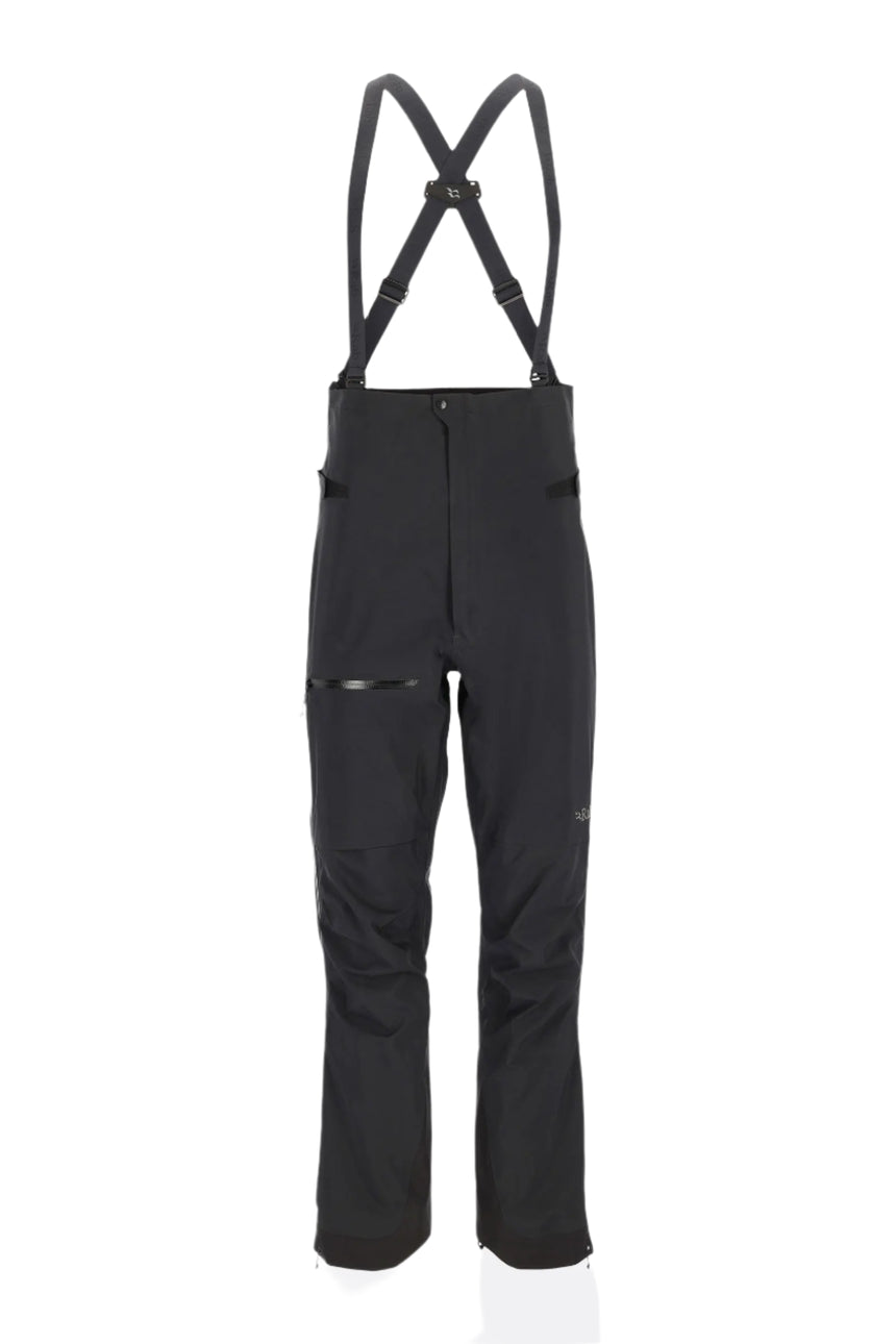 Rab Men's Latok GORE-TEX Pro Bib Pants in Black - front