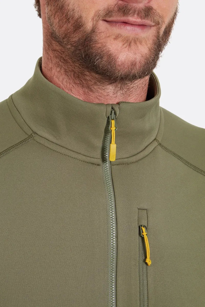 Rab Men's Modulus Pull-On in Light Khaki - chest pocket detail