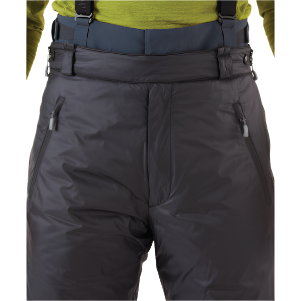 Rab Men's Photon Insulated Pants in Black, waist and belt detail