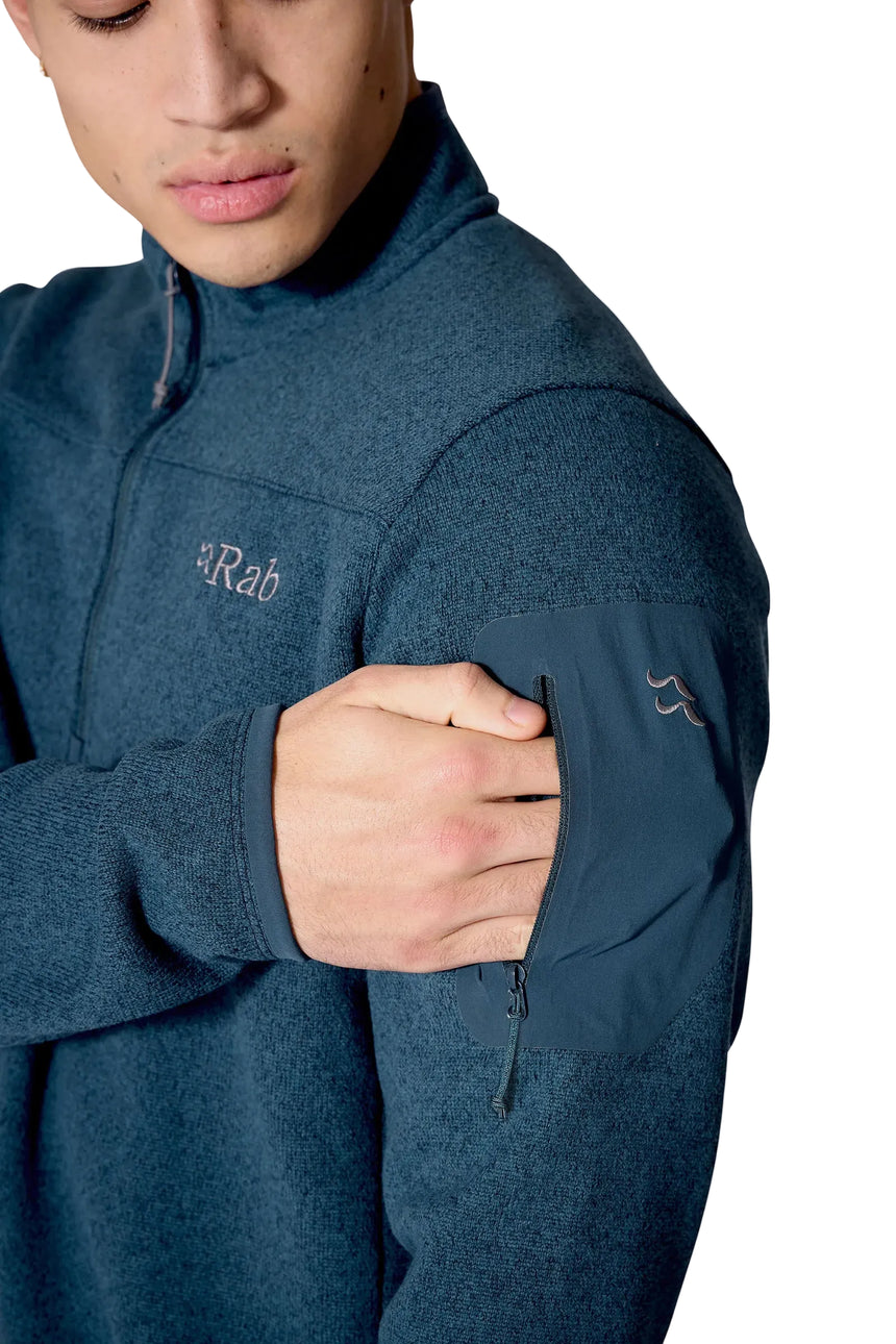 Rab Men's Ryvoan Pull-On in Tempest Blue - cuff detail