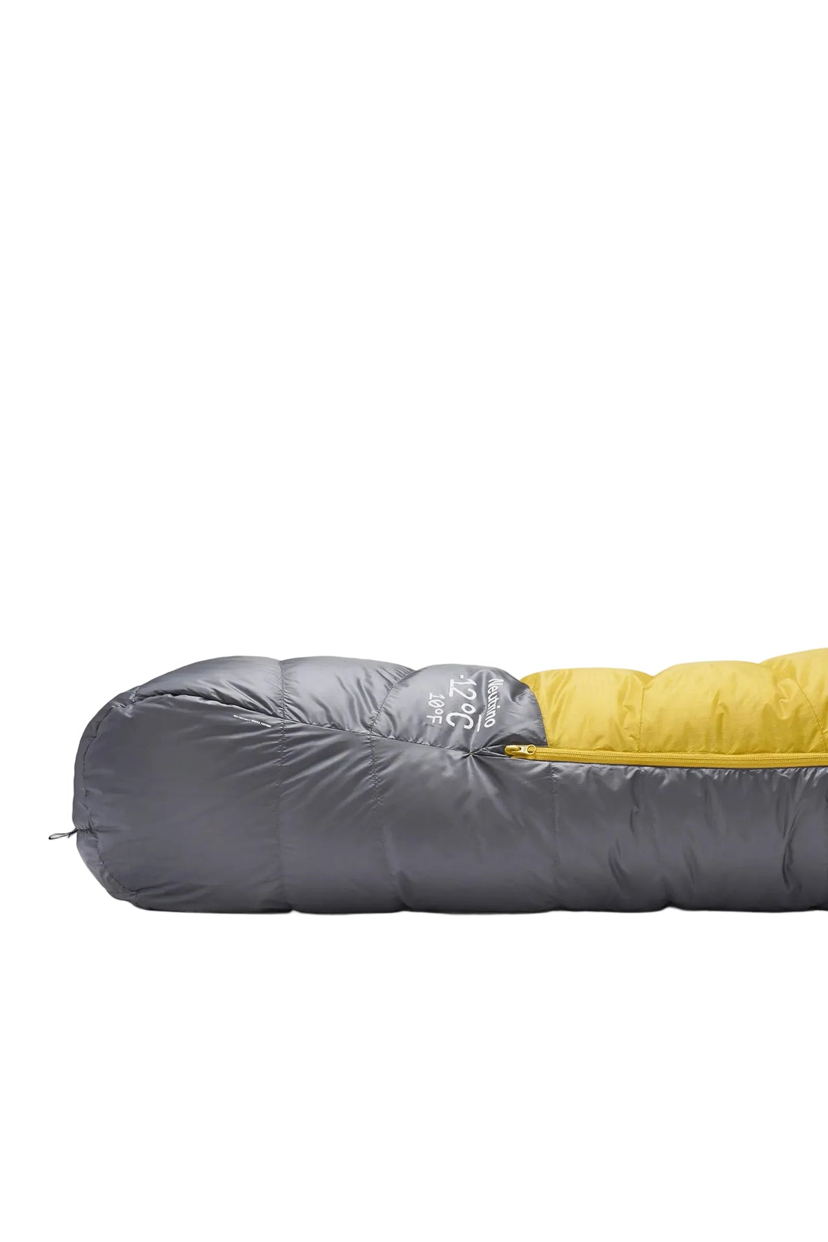 Rab Neutrino Down Sleeping Bag (-6°C/20F) in Graphene/Dark Pollen - Footbox Detail