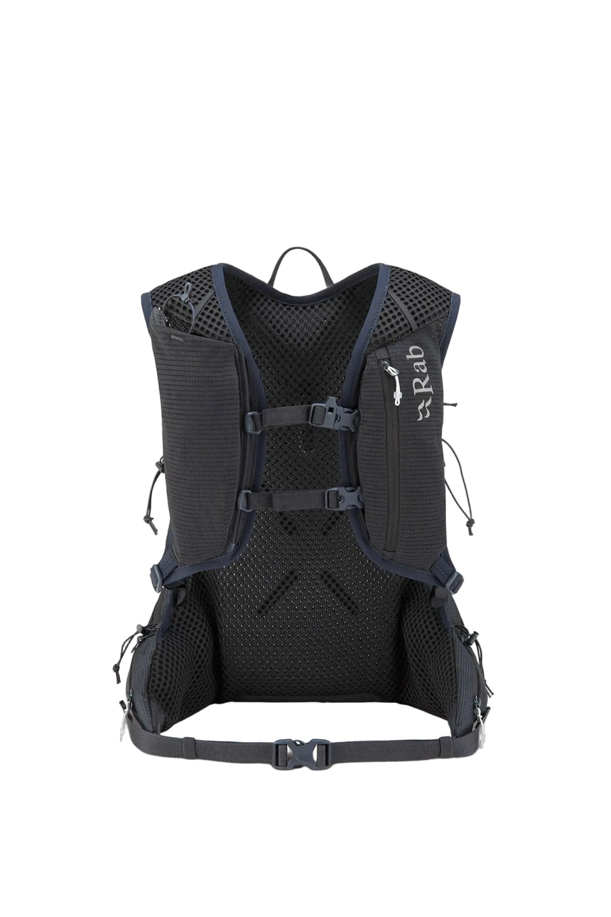 Rab Nitron 12L Lightweight Pack in Anthracite - Back View