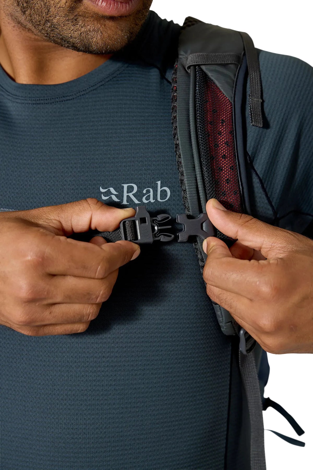 Rab Protium 20L Day Pack in Tempest Blue - Rain Cover Detail