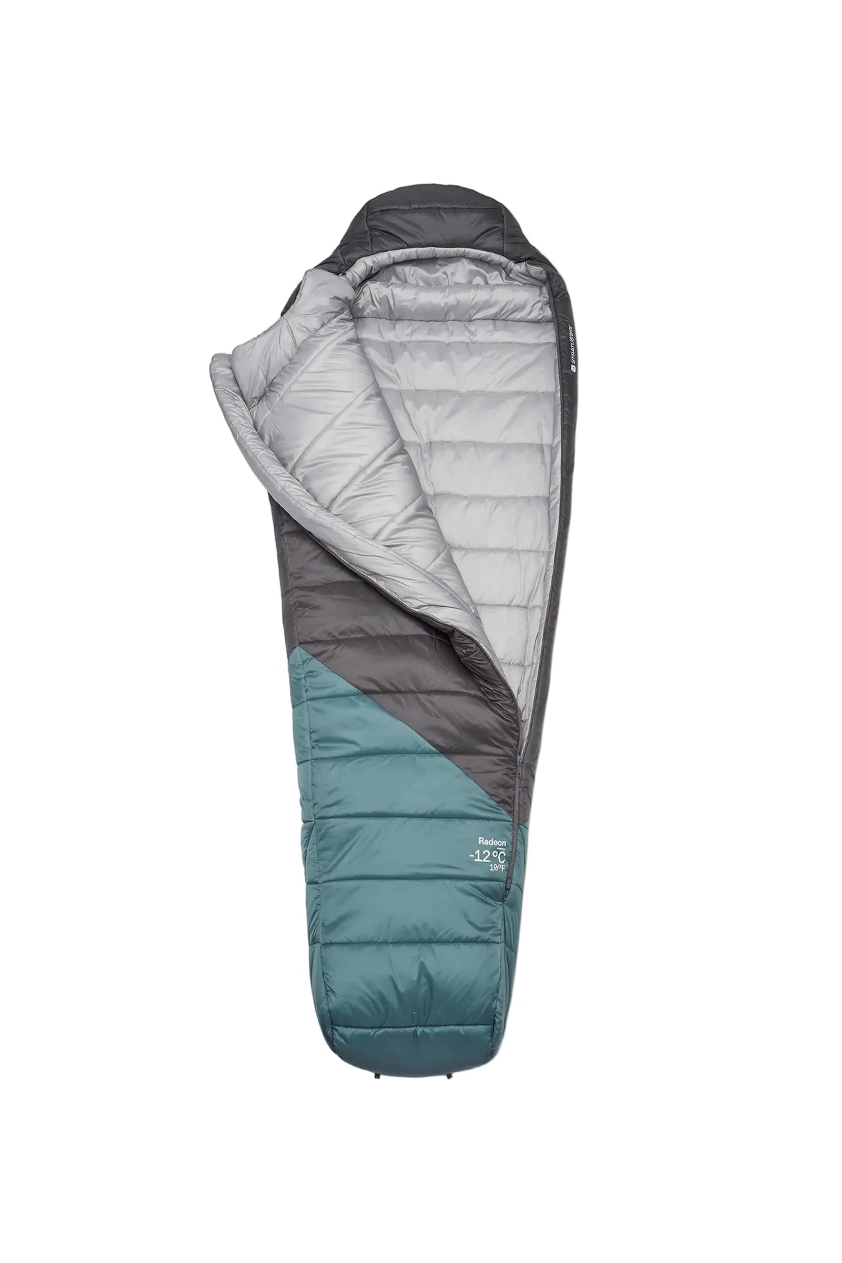 Rab Radeon Synthetic Sleeping Bag (-12°C/10F) in Sage/Graphene - cordlock detail