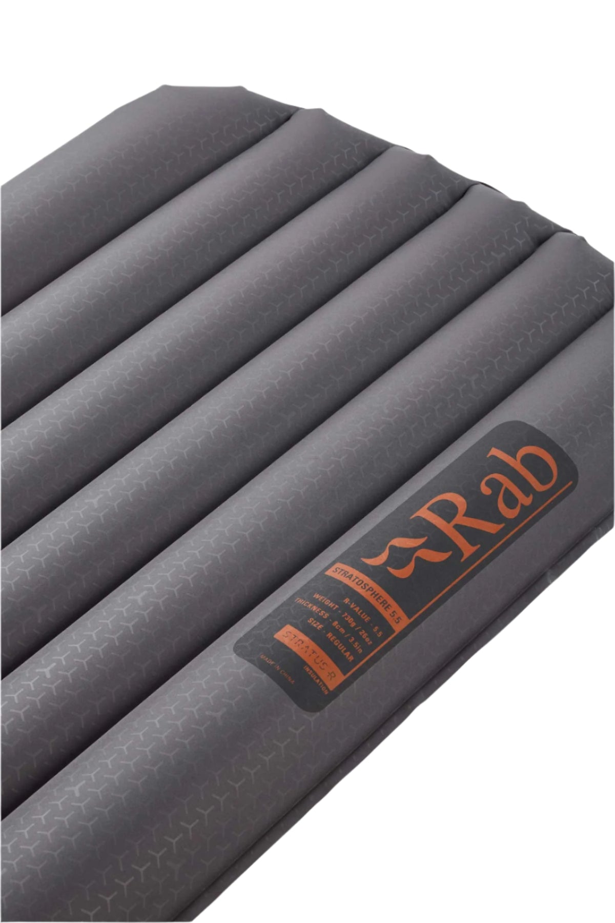 Rab Stratosphere 5.5 Sleep Pad in Graphene - logo detail