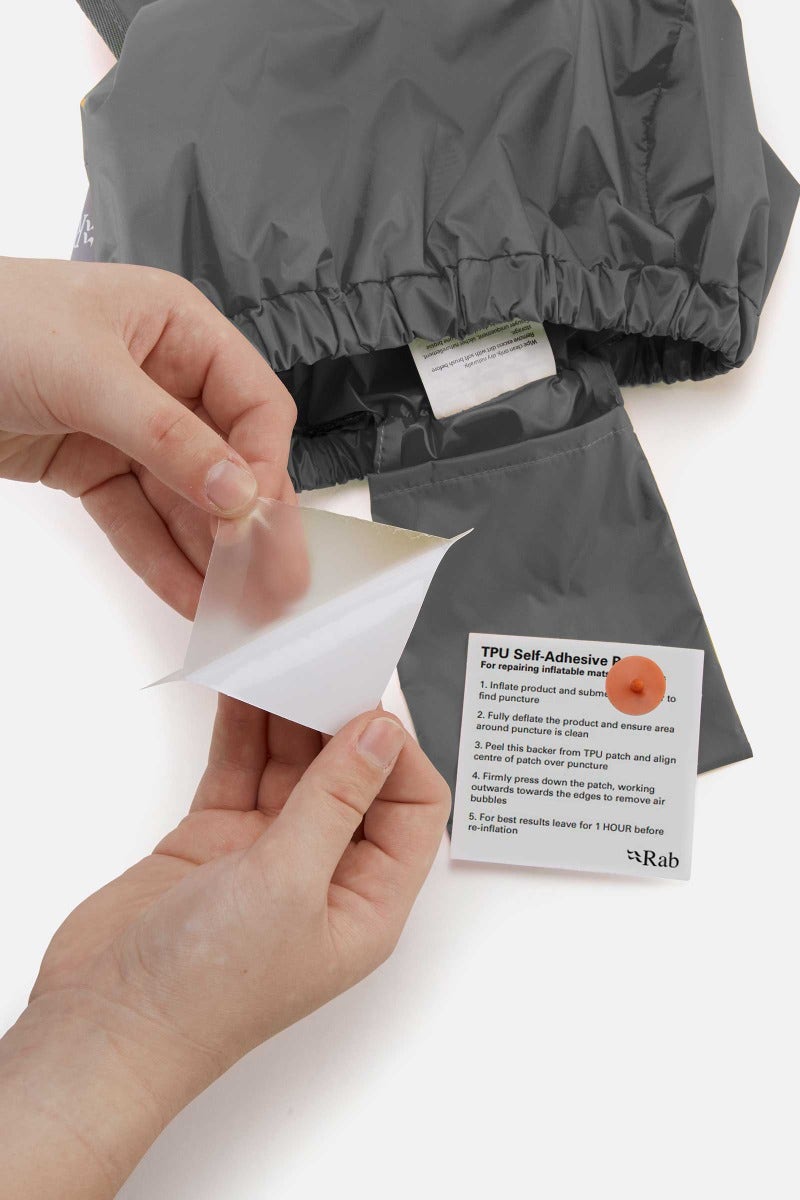 Rab Stratosphere 5.5 Sleep Pad in Graphene - repair kit detail