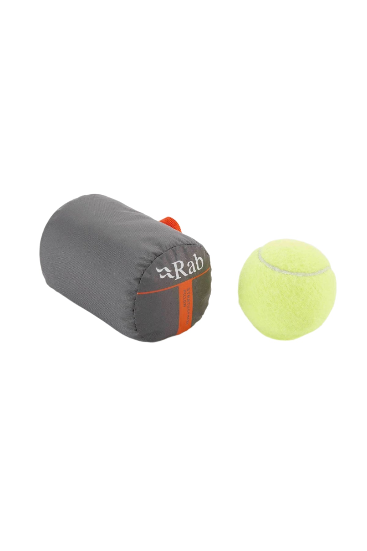 Rab Stratosphere Inflatable Pillow in Graphene - packed, side
