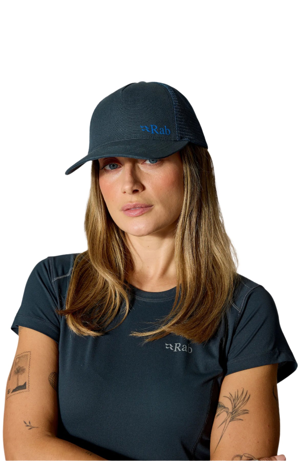 Rab Trucker Logo Cap in Tempest Blue - Front