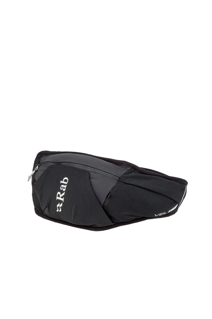 Rab Veil 1L Lightweight Belt Pack in Black - Front View