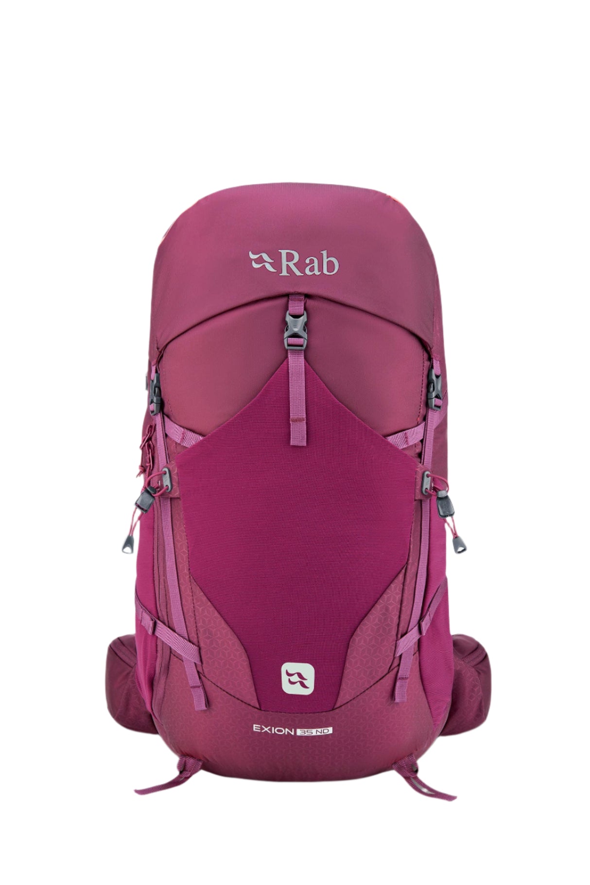 Rab Women's Exion ND35L Hiking Pack in Mulberry - Side View