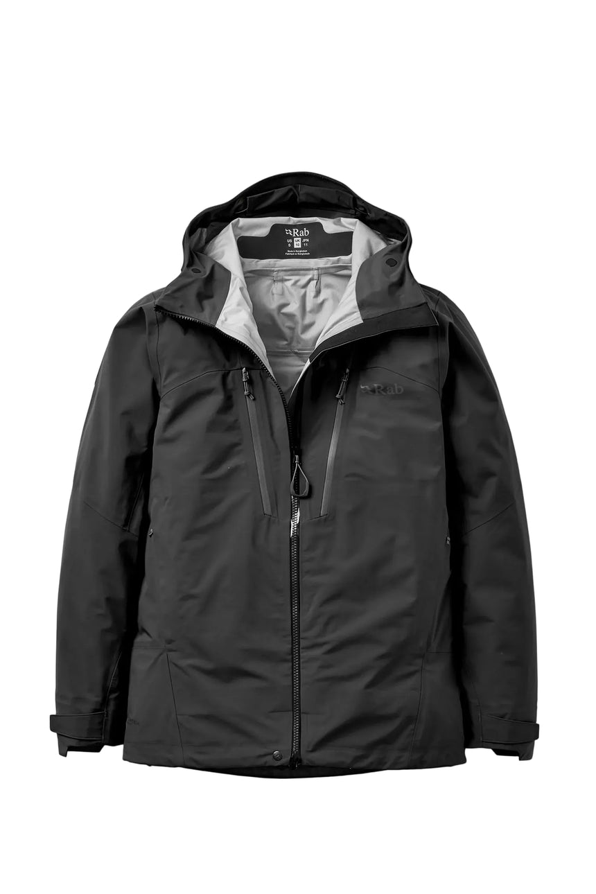 Rab Women's Firewall Guide Waterproof Jacket in Black - front