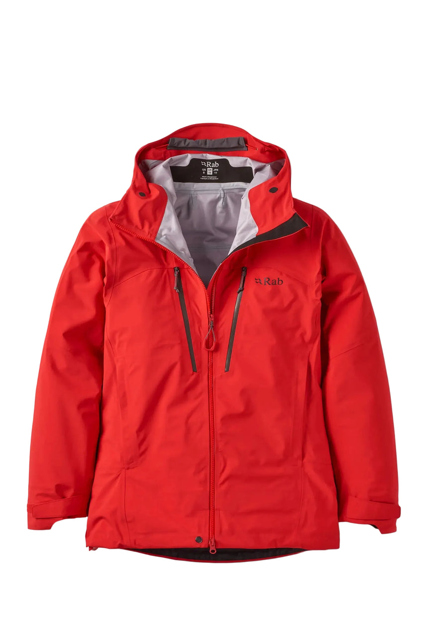 Rab Women's Firewall Guide Waterproof Jacket in Summit Red - front