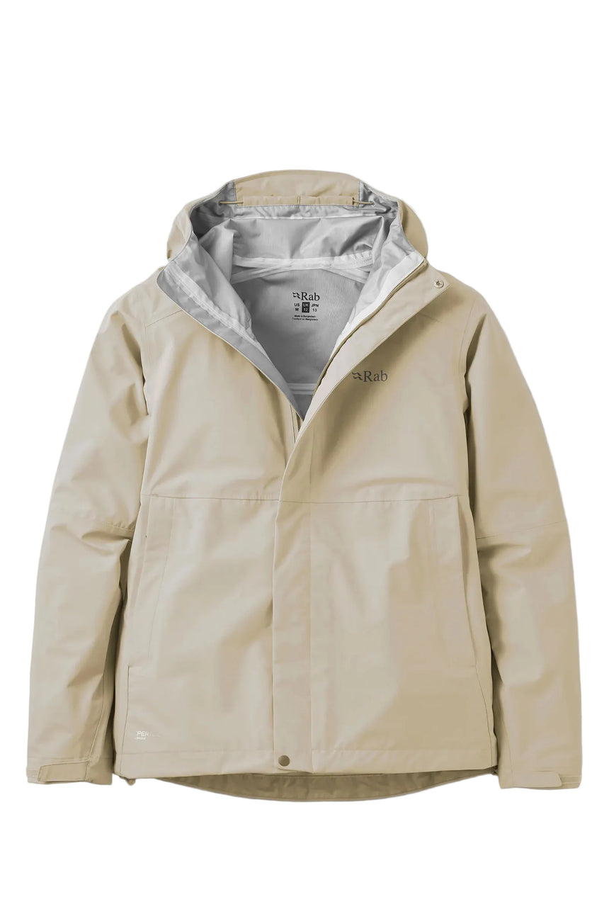 Rab Women's Firewall Waterproof Jacket in Dark Pebble - front