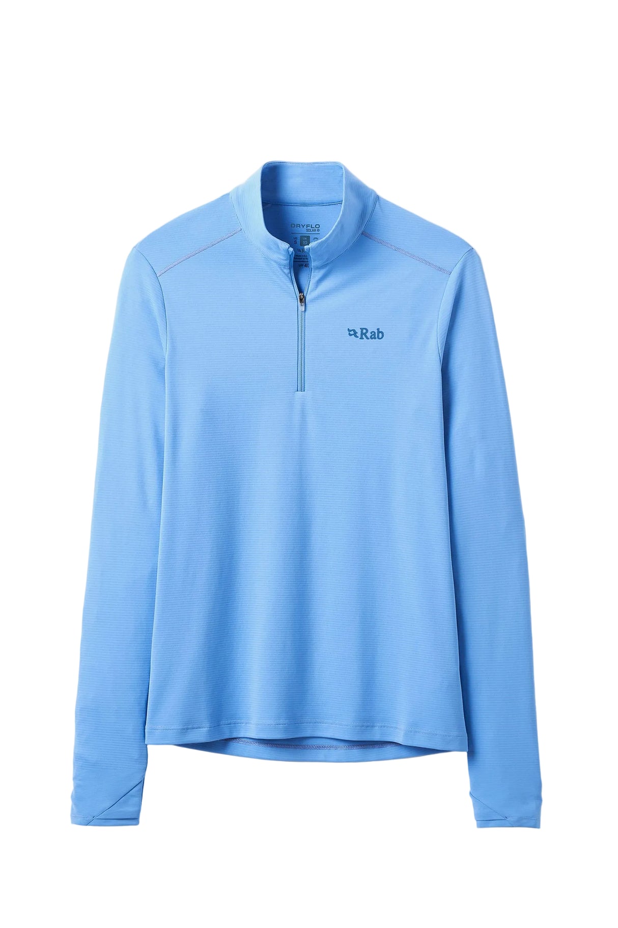 Rab Women's Force LS Zip in Bluebird - front