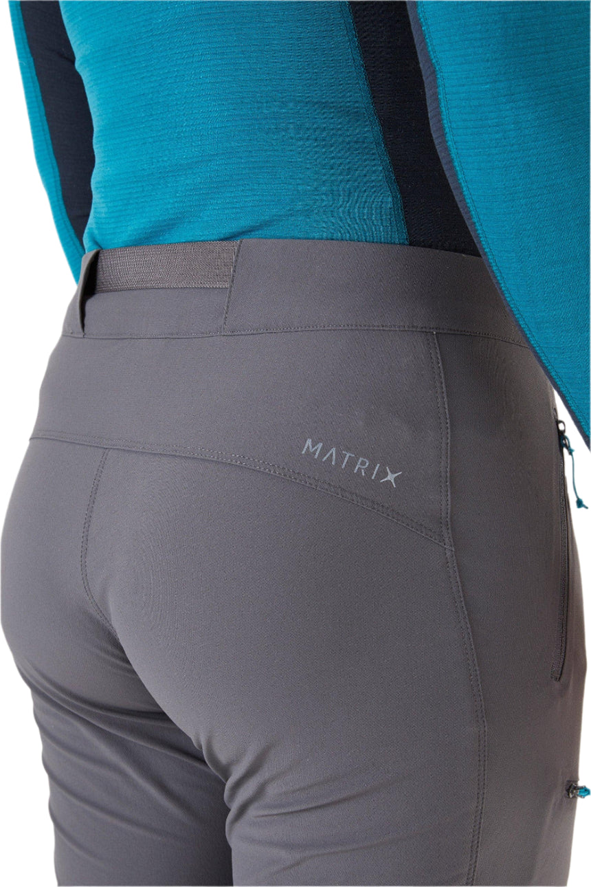 Rab Women's Incline AS Softshell Pants in Graphene - Back Pocket Detail